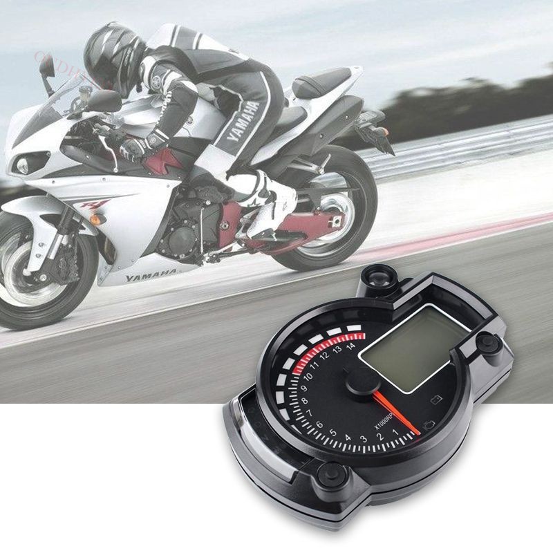 LED Motorcycle RX2N ATV LCD Digital Speedometer Tachometer Meter