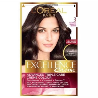 LOréal Paris Excellence Creme Color no. #3 Dark Brown