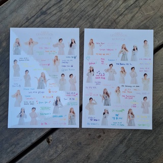 [พร้อมส่ง1เซ็ท] เซ็ทสติ๊กเกอร์ Girls Generation Oh!GG 2022 Seasons Greetings Stickers Set