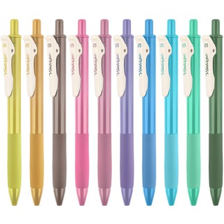 10 Colored Ink Vintage Gel Pen Retro Design Smooth quick dry 0.5mm