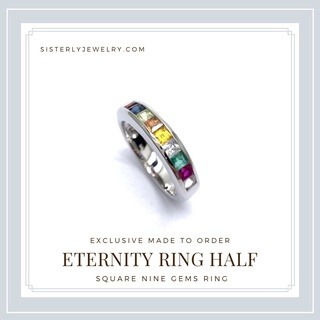 [SISTERLY] แหวนนพเก้าตามพื้นดวง :: รุ่น Eternity Ring Half