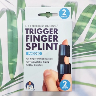 (Dr.Fredericks Original®) Trigger Finger Splint Padded 2 Count เฝือกนิ้วมือ ที่ดามนิ้วมือ ที่ดามนิ้วล็อก