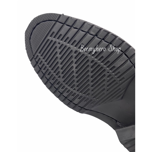 รุ่นใหม่พื้นนุ่ม เบา‼️รองเท้าฮาฟ ข้อสูง หนังแท้100% ตำรวจ ทหาร หนังวัวแท้ ฟรีกันสึก ชิดเท้า เปลี่ยนไซส์ได้ - รูปที่ 5