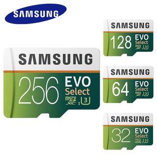 แหล่งขายและราคาเมมโมรี่การ์ด SAMSUNG Micro SDcard 32GB 64GB 128GB 256GB Class 10 EVO Select (U3 100MB/s) memory card การ์ดหน่วยความจำอาจถูกใจคุณ