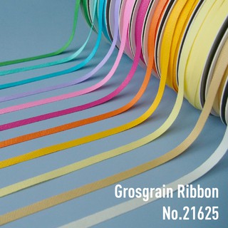 MOMOTARA No. 21625 ริบบิ้น Ribbon กรอสเกรน Grosgrain Ribbon ขนาด 0.6 CM ยาว 36 หลา