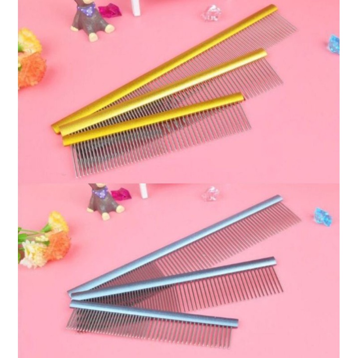 หวีสแตนเลสป้องกันไฟฟ้าสถิตย์สำหรับสัตว์เลี้ยงสุนัขและแมว ฯลฯ - รูปที่ 4