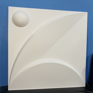 ผนังสามมิติ3D wallart 50x50 cm/1เเผ่นชื่อลายMoon รหัสD127