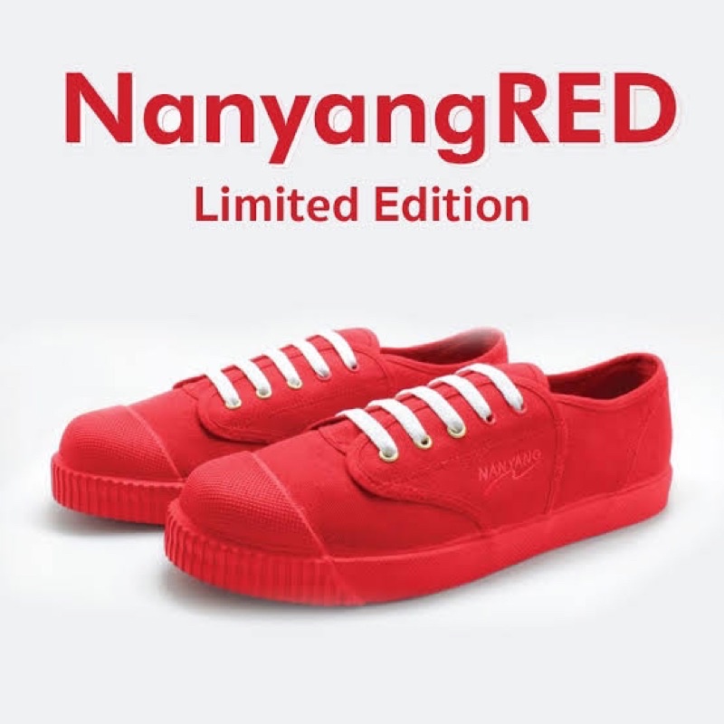 Nanyang red รองเท้าผ้าใบนันยาง Size 37 Limited edition สินค้ามือหนึ่ง Nanyang red รองเท้าผ้าใบนันยาง limited edition