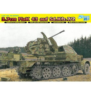 Dragon Model 1/35 DRA6553 3.7cm FLAK 43 auf Sd.Kfz.7/2