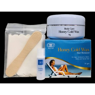 Body Glo Honey Cold Wax Hair Remover แว็กซ์ขี้ผึ้งเย็นกำจัดขน ที่มีส่วนผสมของธรรมชาติ 100%