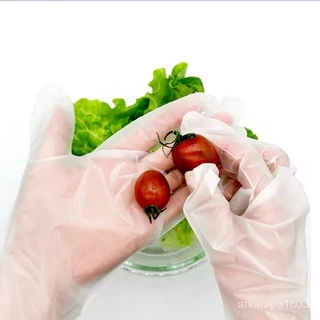 ถุงมือทำอาหาร อเนกประสงค์ ใช้แล้วทิ้ง 100 ชิ้น/กล่อง Food Grade