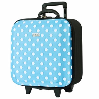 Wheal กระเป๋าเดินทางหน้านูน กระเป๋าล้อลาก 16x16 นิ้ว Code F33516 B-Dot (Sky Blue)