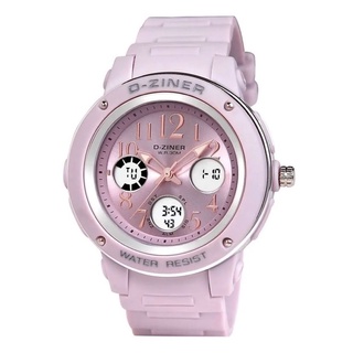 นาฬิกาข้อมือ DUSTY DUAL TIME WATER RESISTANT SPORT D-ZINER สีดํา ราคาถูกที่สุด