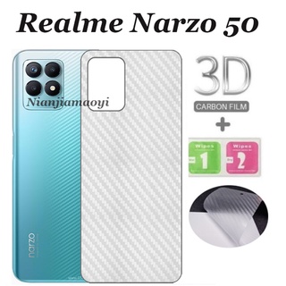 ฟิล์มคาร์บอนไฟเบอร์ 3D สําหรับ Realme Narzo 50 50A 50i 50A Prime Narzo 20 20A 30 30A 30PRO