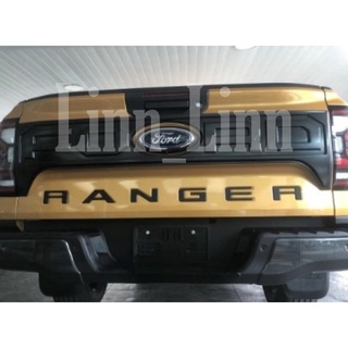 อะคริลิคติดฝาท้าย Ford Ranger ปี 2022 (โครเมียม) มีให้เลือก3สี