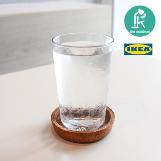 IKEA อีเกีย - ที่รองแก้วไม้ก๊อก ที่รองแก้วแบบมีขอบ ikea ขนาด 9 cm