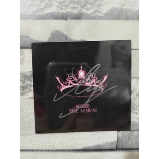 BLACKPINK THE ALBUM SIGNED ART CARD LISA