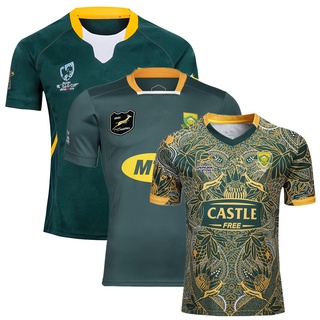 เสื้อกีฬารักบี้ ลายทีมชาติแอฟริกาใต้ HOME AWAY South Africa 2019 RWC ครบรอบ 100 ปี 2021