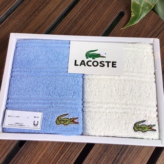 Lacoste ผ้าเช็ดหน้าเนื้อขนหนูของแท้💯