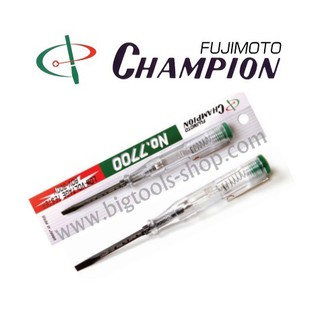 แชมเปี้ยน : ไขควง ลองไฟ ไขควงวัดไฟ แกนดำ 80V.-300V. Champion : Low Voltage Tester 80V.-300V.