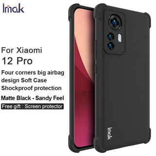 Imak Xiaomi Mi 12 Pro เคสรวมทุกอย่าง สี่มุม ถุงลมนิรภัย กันกระแทก TPU เคสนิ่ม เคสด้านหลัง เคสโทรศัพท์ ป้องกันการตก