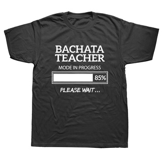 T-shirt  เสื้อยืดคอกลม แขนสั้น ผ้าฝ้าย พิมพ์ลายกราฟฟิค Bachata Teacher Keep Calm And Dance On แฟชั่นสําหรับผู้ชาย และผู้