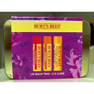 ลิปมัน ลิปบาล์ม burts bees lipbalm Beewax ขนาดทดลอง sample lip blam Trio 3x4.25 WATERMELON Honey BEESWAX