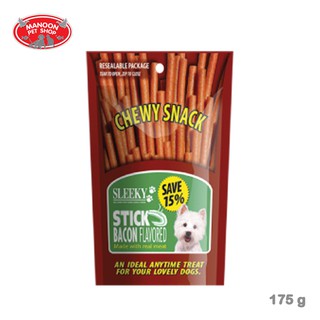 [MANOON] SLEEKY Chewy Stick Bacon Flavored รสเบคอน 175 กรัม (ชนิดแท่ง)