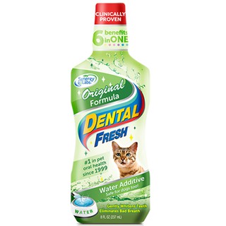 Dental fresh for cats Original formula ผลิตภัณฑ์ขจัดกลิ่นปากยับยั้งการเกิดหินปูน สูตรดั้งเดิม สำหรับแมว ขนาด 8 oz