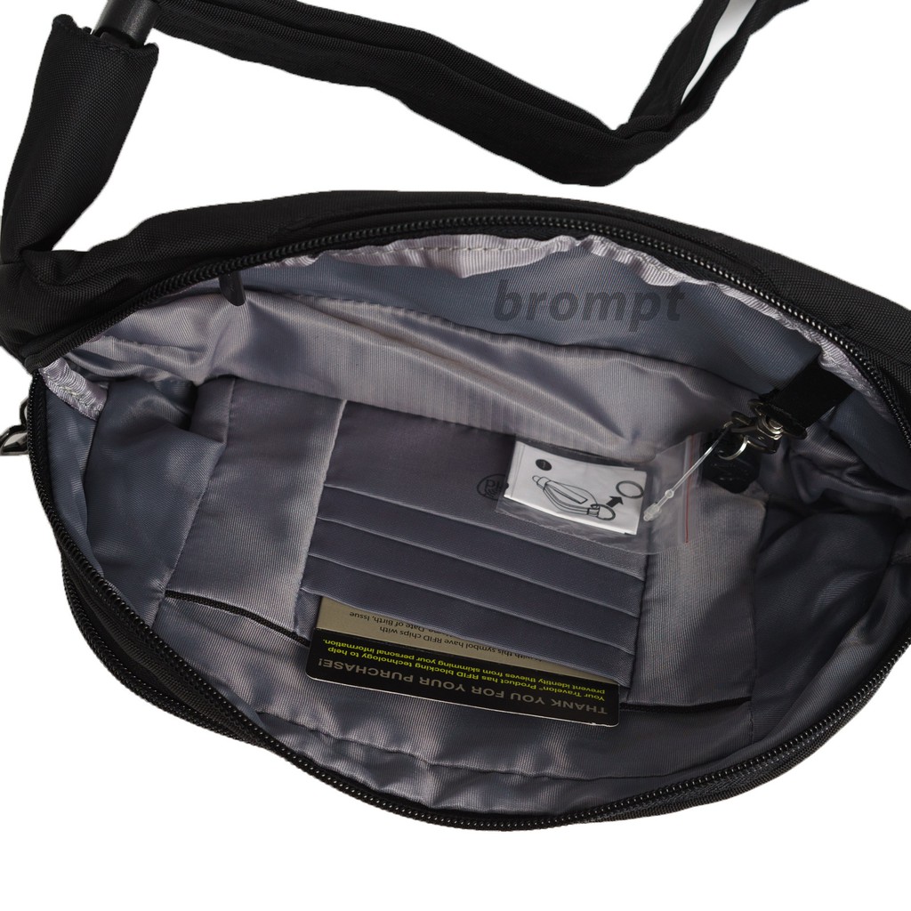 Travelon 43418 AntiTheft Metro Waist Pack กระเป๋าคาดเอว brompt
