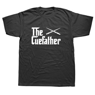 [S-5XL] เสื้อยืดแขนสั้น พิมพ์ลาย The Cuefather Pool Billiards Player สไตล์ฮิปฮอป โอเวอร์ไซซ์ ของขวัญแฟนหนุ่ม สําหรับผู้ช