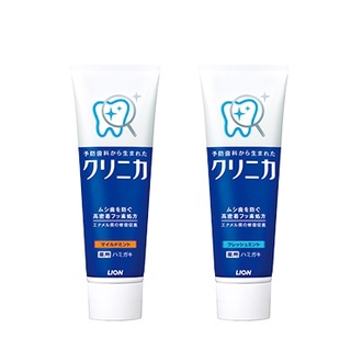 ล็อตใหม๋ Lion Clinica Mild Mint สีส้ม กลิ่นมิ้นท์เย็นสบาย ญี่ปุ่น ทำให้ฟันขาว ดับกลิ่นปาก สูตรผสมซีลิก้า 130 กรั
