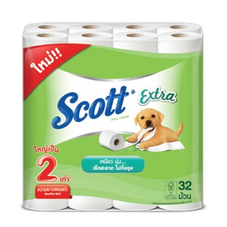 กระดาษชำระ (แพ็ค32ม้วน) สก๊อตต์ Extra กระดาษทิชชู Toilet paper (32 rolls pack) Scott Extra