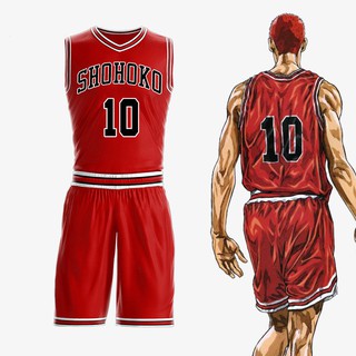 Slam Dunk Jersey Xiangbei ทีม Sakuragi ดอกไม้ Road 10 Jersey Rukawa Maple ผู้ชายและผู้หญิงชุดบาสเกตบอล