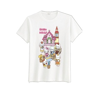 เสื้อยืดพิมพ์ลายkitty family