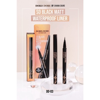 ดอรี่ ดอร่า บาย ซีเวนน่า คัลเลอร์ส อายไลเนอร์ Sivanna Doris dore So Black Matt Waterproof Liner Do-03