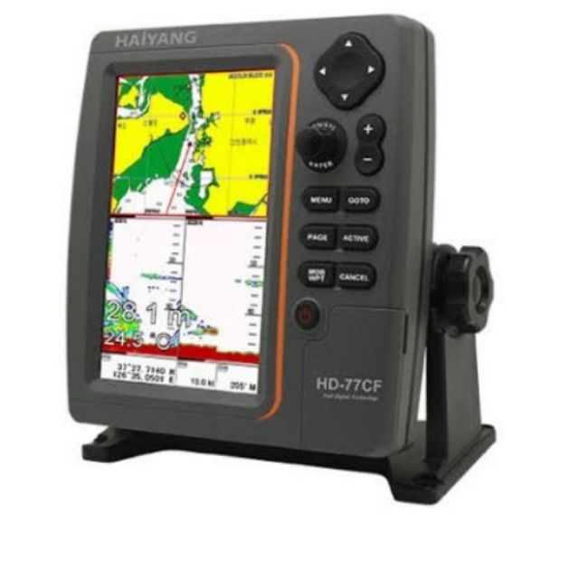 GPS​ ดาวเทียม+ ซาวเดอร์ เครื่องหาปลา​ ในจอเดียว HAIYANG  จอ 7นิ้ว HD-77CF