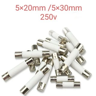 แพ็ค5ตัว ฟิวส์ เซรามิก (5×20)(6×30)mm250V 30mm 500v 0.5A 1A 2A 3A 4A 5A 6.3A 8A 10A 15A 20A