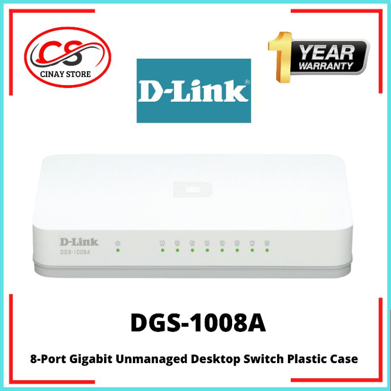 D-LINK DGS-1008A 8-Port DLINK DGS1008A 8port Gigabit Switch Hub