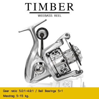 อุปกรณ์ตกปลา WEEBASS รอก - รุ่น TIMBER รอกสปินนิ่ง รอกตกปลา Spinning