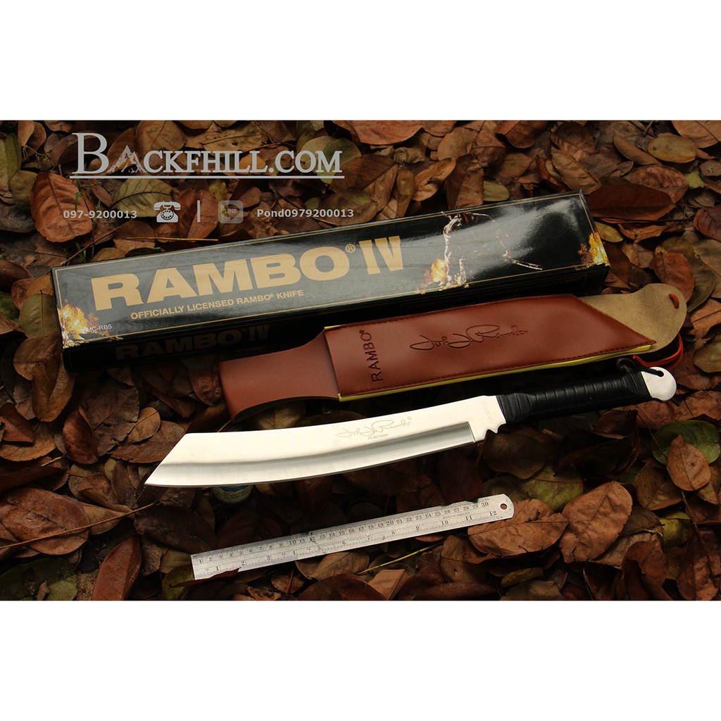 ม ดเด นป าใบตายสายโหด Rambo Iv ส ดำ ขนาด 22 น ว Ome พร อมซองหน ง Shopee Thailand