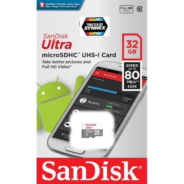 แท้100% SanDisk SD Cardเมมโมรี่การ์ด32 GB Class 10