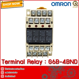 Relay Terminal OMRON G6B-4BND 24VDC ,รีเลย์แผง