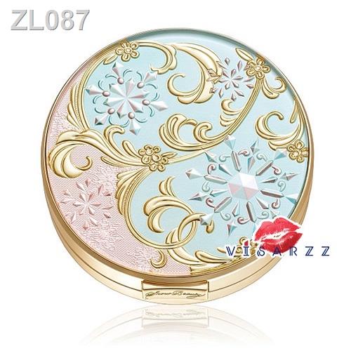 ☑ↂ(รุ่นล่าสุด) Shiseido Maquillage Snow Beauty Face Powder 2021 แป้งฝุ่นอัดแข็งบำรุงผิว และถุงผ้าซาตินสกรีนลาย Snow Beau