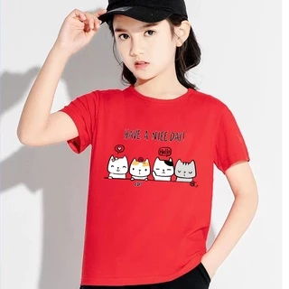 K-2264เสื้อยืดแขนสั้นเด็กลายการ์ตูนน่ารัก ผ้านุ่มใส่สบาย ลายเยอะ สีครบ ไซส์ครบ **ปลีก-ส่ง**