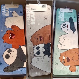 (พร้อมส่ง) Moshi Moshi พรม พรมเช็ดเท้า พรมเอนกประสงค์ แบบยาว 40*120 ซม. WE BARE BEARS