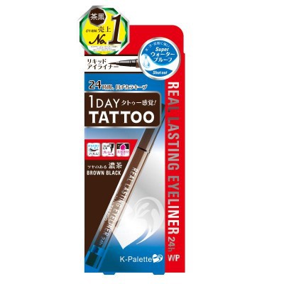 K-Palette 1 day tattoo eyeliner อายไลเนอร์ สีน้ำตาลดำ