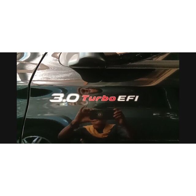 สติ๊กเกอร์งานสกรีนดั้งเดิม 3.0 EFI และ 3.0 Turbo EFI สำหรับติดฝาท้ายรถกระบะ TOYOTA TIGER เทียบแท้95% ราคา ถูกที่สุด ดีลบีเคเค แกลเลอรีภาพที่ 5