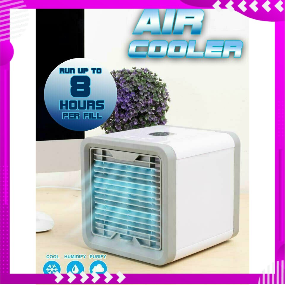 เครื่องทำความเย็นมินิ แอร์พกพา ARCTIC AIR พัดลมไอเย็นตั้งโต๊ะ พัดลมตั้งโต๊ะขนาดเล็กพกพาง่าย Evaporative Air-Cooler