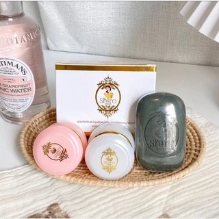 ครีมชิโรจมูกข้าว shiro cream 1เซต3ชิ้น